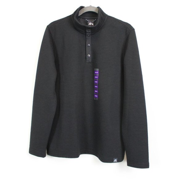 ZeroXposur Black Sport Knit Mock Turtleneck Sweater - Picture 2 of 16